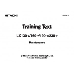 Hitachi LX130-7 Wheel Loader set of Service Manuals