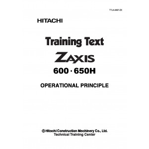 Hitachi Zaxis 600 and Zaxis 650H Crawler Excavator set of Service Manuals