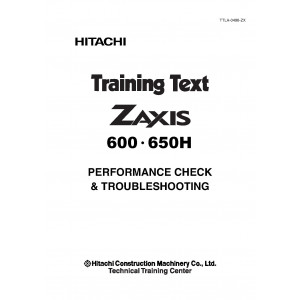 Hitachi Zaxis 600 and Zaxis 650H Crawler Excavator set of Service Manuals