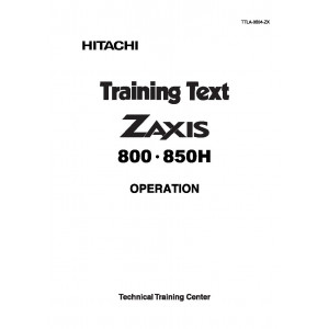 Hitachi Zaxis 800 and Zaxis 850H Crawler Excavator set of Service Manuals