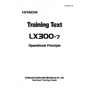 Hitachi LX300-7 Wheel Loader set of Service Manuals