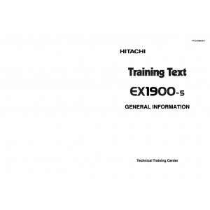 Hitachi EX1900-5 Hydraulic Excavator set of Service Manuals