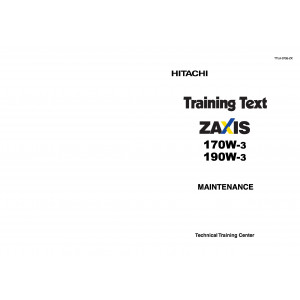 Hitachi Zaxis 145W-3 Wheel Excavator set of Service Manuals