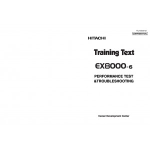 Hitachi EX8000-6 Hydraulic Excavator set of Service Manuals