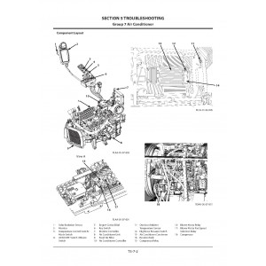 Hitachi Zaxis 220W-5B Wheel Excavator set of Service Manuals