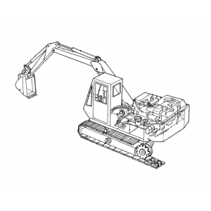 Hitachi UH02 Crawler Excavator set of Service Manuals