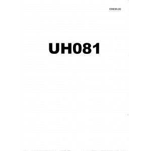 Hitachi UH081 Crawler Excavator set of Service Manuals