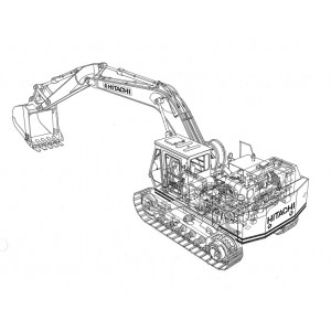 Hitachi UH083 and UH083LC Crawler Excavator set of Service Manuals