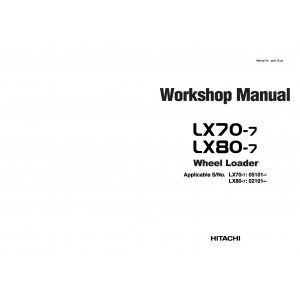 Hitachi LX70-7 Wheel Loader set of Service Manuals