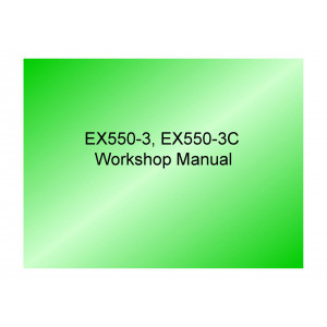 Hitachi EX550-3 and EX550-3C Crawler Excavator set of Service Manuals