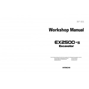 Hitachi EX2500-5 Crawler Excavator set of Service Manuals