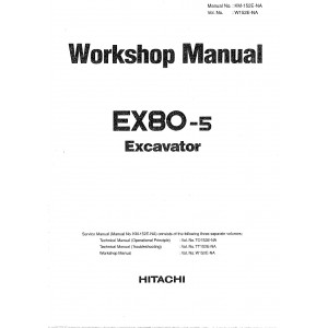 Hitachi EX80-5 Crawler Excavator set of Service Manuals