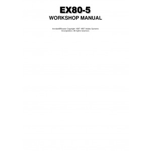 Hitachi EX80-5 Crawler Excavator set of Service Manuals