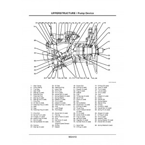 Hitachi EX200-5, EX230-5 and EX270-5 Crawler Excavator set of Service Manuals