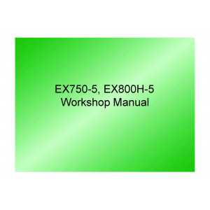 Hitachi EX750-5 and EX800H-5 Crawler Excavator set of Service Manuals