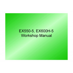 Hitachi EX550-5 and EX600H-5 Crawler Excavator set of Service Manuals