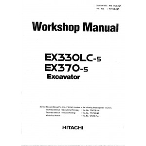 Hitachi EX330LC-5 and EX370-5 Crawler Excavator set of Service Manuals