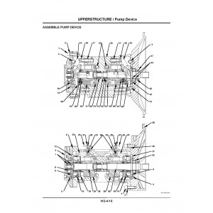 Hitachi Zaxis 125US, Zaxis 135US, Zaxis 135USK and Zaxis 135USL Crawler Excavator set of Service Manuals