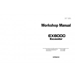 Hitachi EX8000 Hydraulic Excavator set of Service Manuals