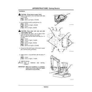 Hitachi Zaxis 40U and Zaxis 50U Compact Excavator set of Service Manuals