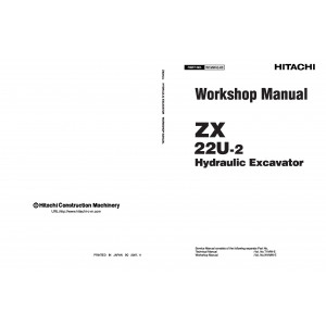 Hitachi Zaxis 22U-2 Compact Excavator set of Service Manuals