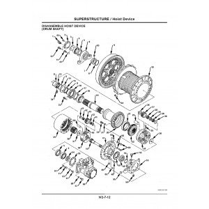 Hitachi CX500-C and CX550-C Crawler Crane set of Service Manuals