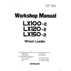 Hitachi LX100-2 Wheel Loader set of Service Manuals