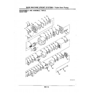 Hitachi LX70-5 and LX80-5 Wheel Loader set of Service Manuals