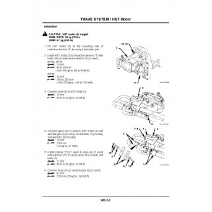 Hitachi Zaxis ZW65, Zaxis ZW75 and Zaxis ZW95 Wheel Loader set of Service Manuals