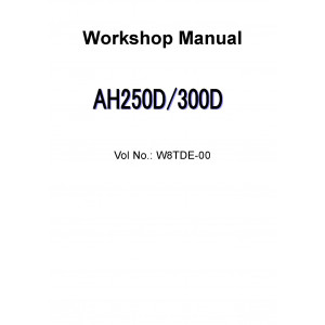 Hitachi AH250D and AH300D Articulated Dump Truck set of Service Manuals