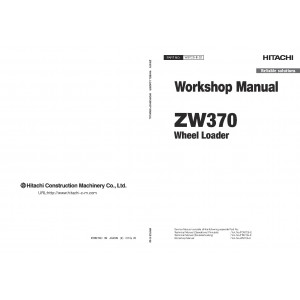 Hitachi Zaxis ZW370-6 Wheel Loader set of Service Manuals