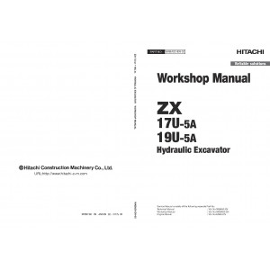 Hitachi Zaxis 19U-5A Compact Excavator set of Service Manuals