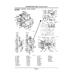 Hitachi Zaxis 210W Wheel Excavator set of Service Manuals