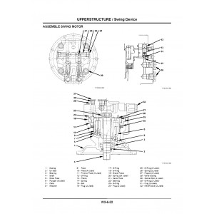 Hitachi Zaxis 210W Wheel Excavator set of Service Manuals