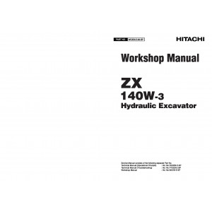 Hitachi Zaxis 140W-3 Wheel Excavator set of Service Manuals