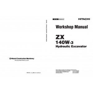 Hitachi Zaxis 140W-3 Wheel Excavator set of Service Manuals