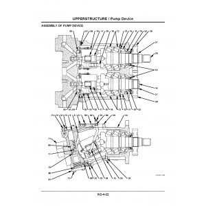 Hitachi Zaxis 145W-3 Wheel Excavator set of Service Manuals