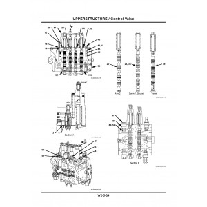 Hitachi Zaxis 145W-3 Wheel Excavator set of Service Manuals