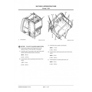 Hitachi Zaxis 135US-6 Crawler Excavator set of Service Manuals