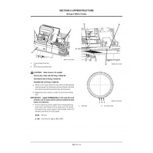 Hitachi Zaxis 210-5B, Zaxis 210LC-5B, Zaxis 210LCN-5B and Zaxis 240N-5B Crawler Excavator set of Service Manuals