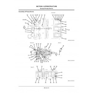 Hitachi Zaxis 225USLC-5B and Zaxis 225USRLC-5B Crawler Excavator set of Service Manuals