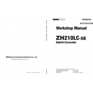 Hitachi ZH 210LC-5B Hybrid Excavator set of Service Manuals