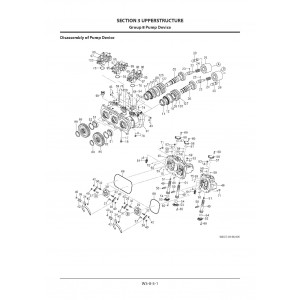 Hitachi ZH 210LC-5B Hybrid Excavator set of Service Manuals