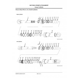 Hitachi Zaxis 280-5G and Zaxis 280LC-5G Crawler Excavator set of Service Manuals