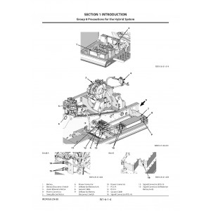 Hitachi ZH 210-6 and ZH 210LC-6 Hybrid Excavator set of Service Manuals