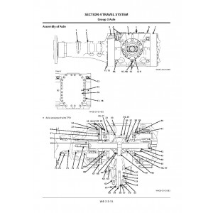 Hitachi Zaxis ZW220-5B Wheel Loader set of Service Manuals