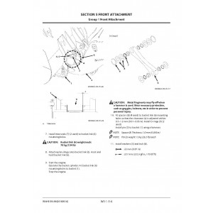 Hitachi Zaxis ZW370-5B Wheel Loader set of Service Manuals