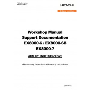 Hitachi EX8000-6B Hydraulic Excavator set of Service Manuals