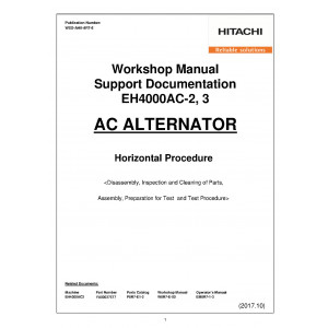 Hitachi EH4000AC-II Rigid Dump Truck set of Service Manuals