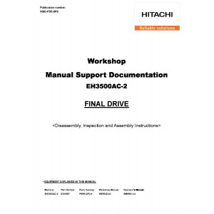 Hitachi EH3500AC-II Rigid Dump Truck set of Service Manuals